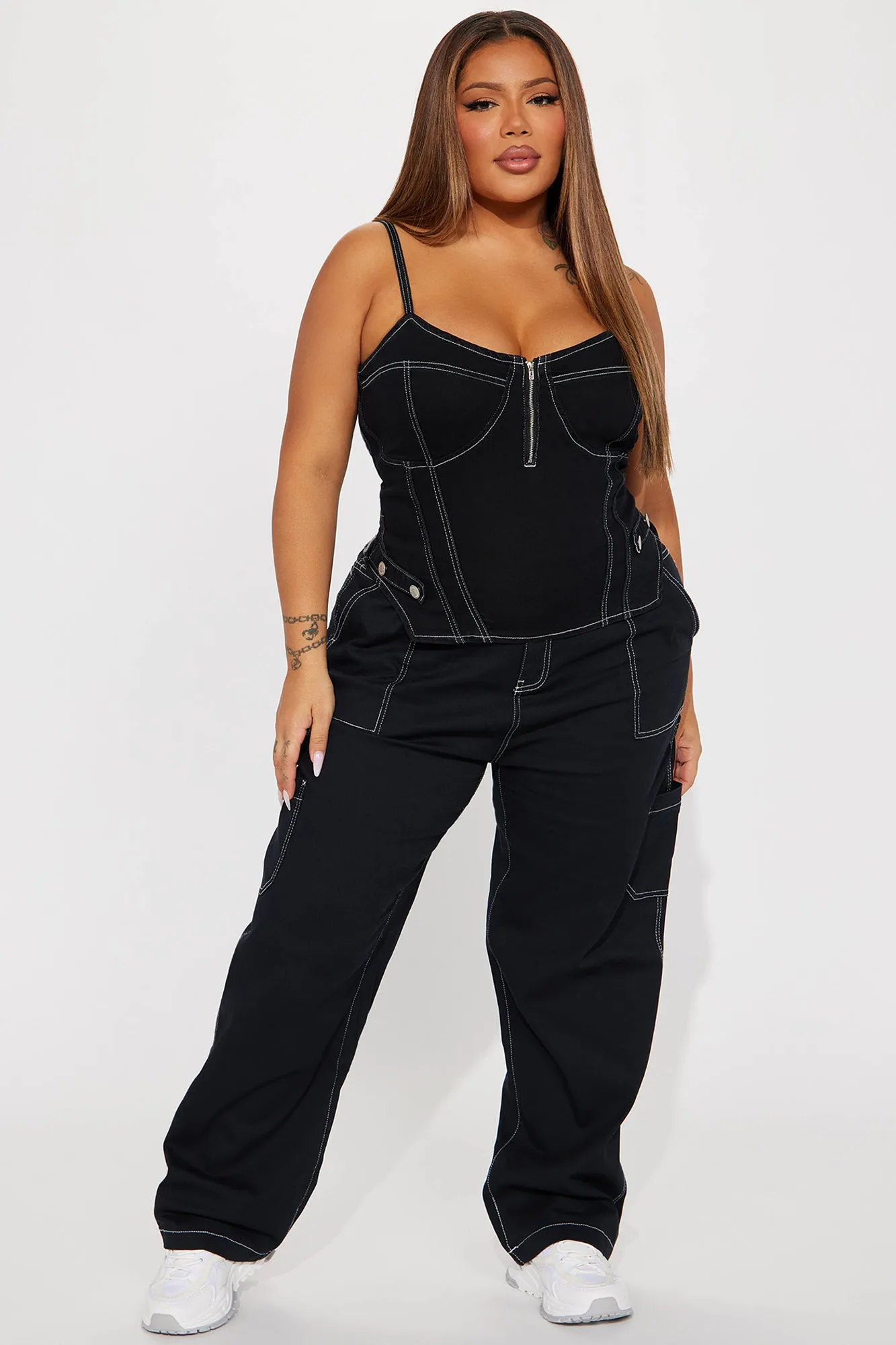 Adelynn Carpenter Pant - Black