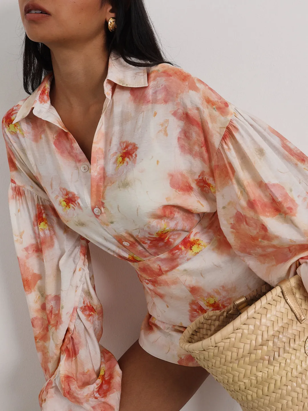 Arabella Floral Print Summer Shorts | Pink Mix