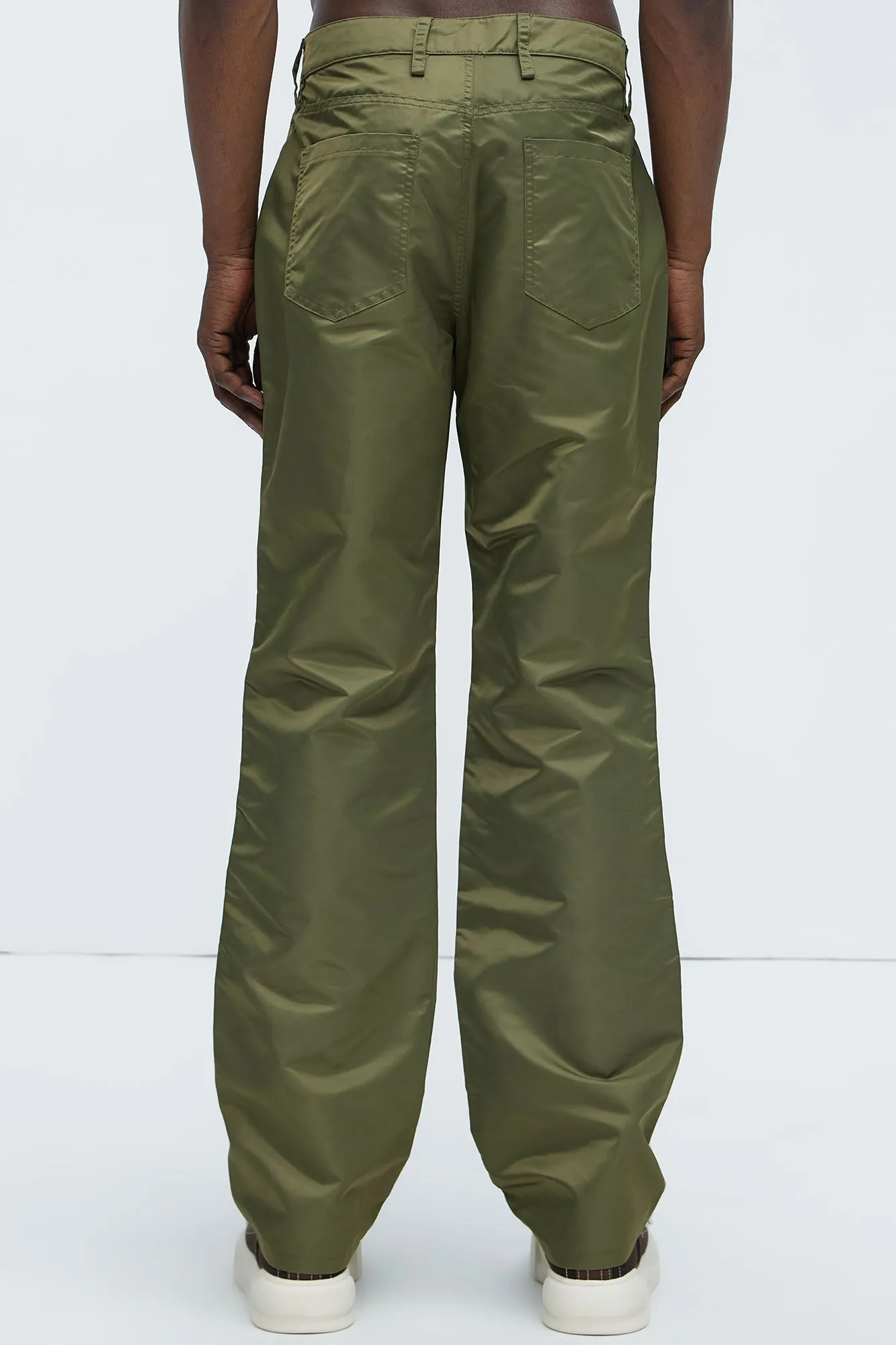 Berlin Carpenter Straight Panel Pants - Olive