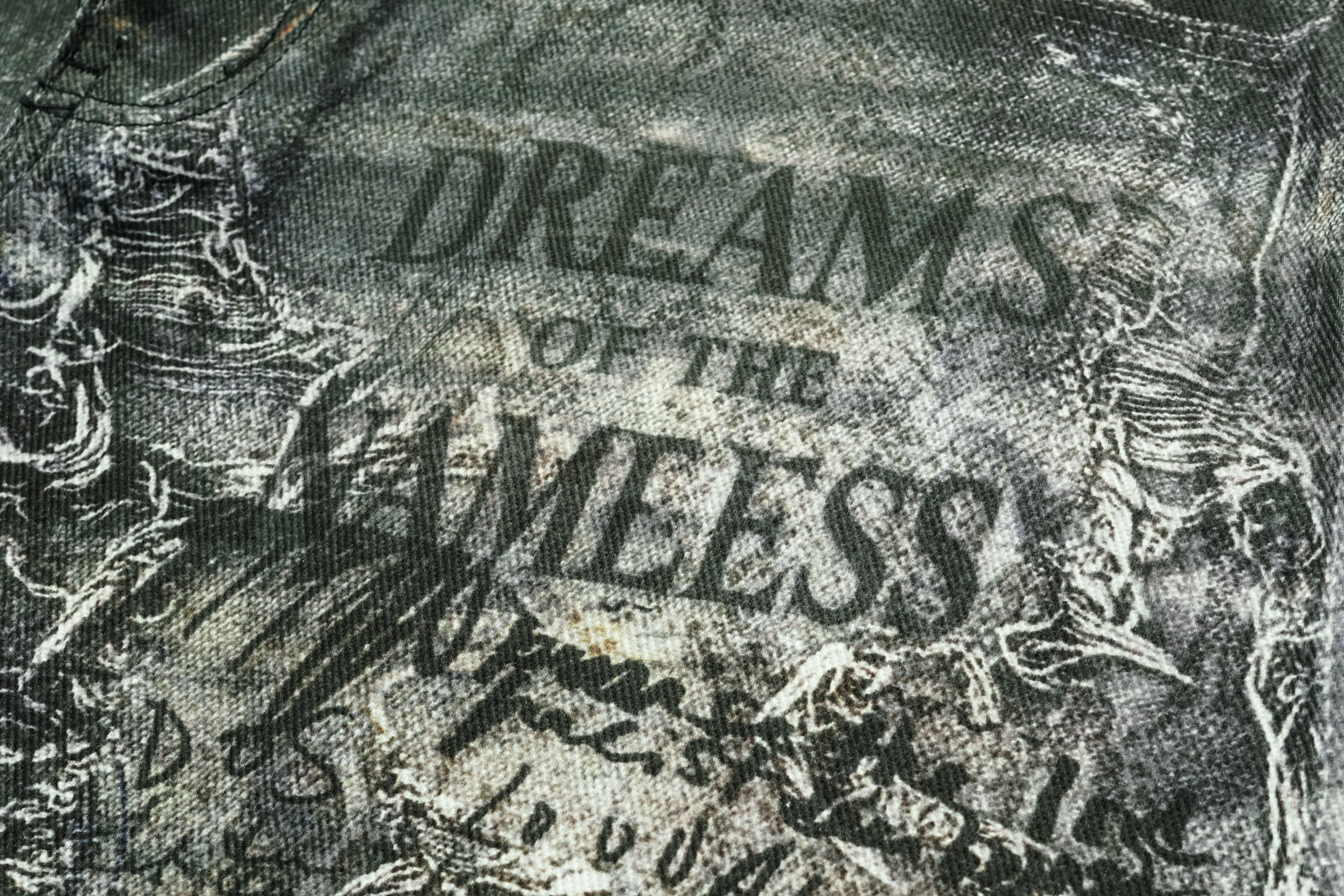 Dom Distressed Graffiti Jeans