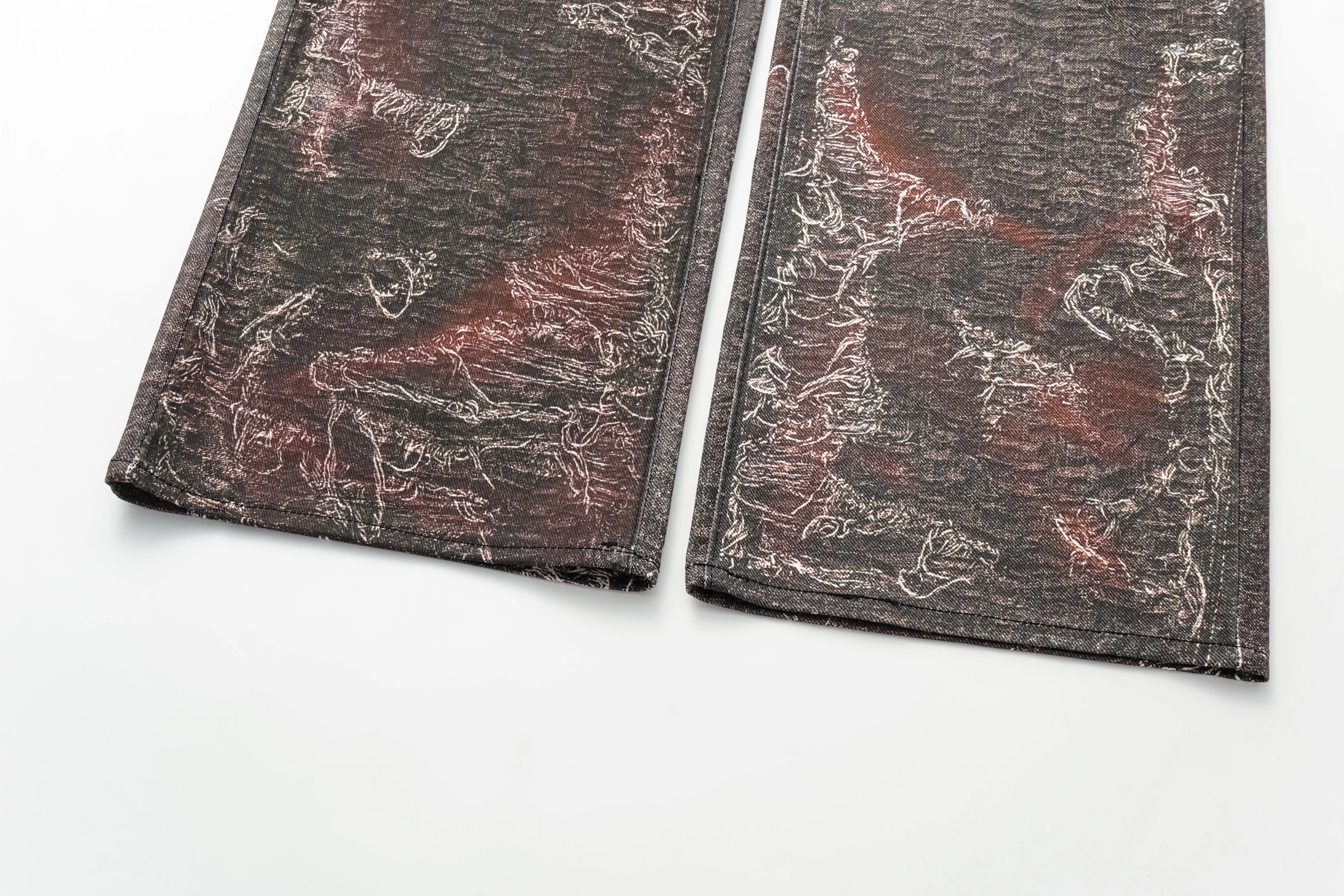 Dom Distressed Red Rust Jeans