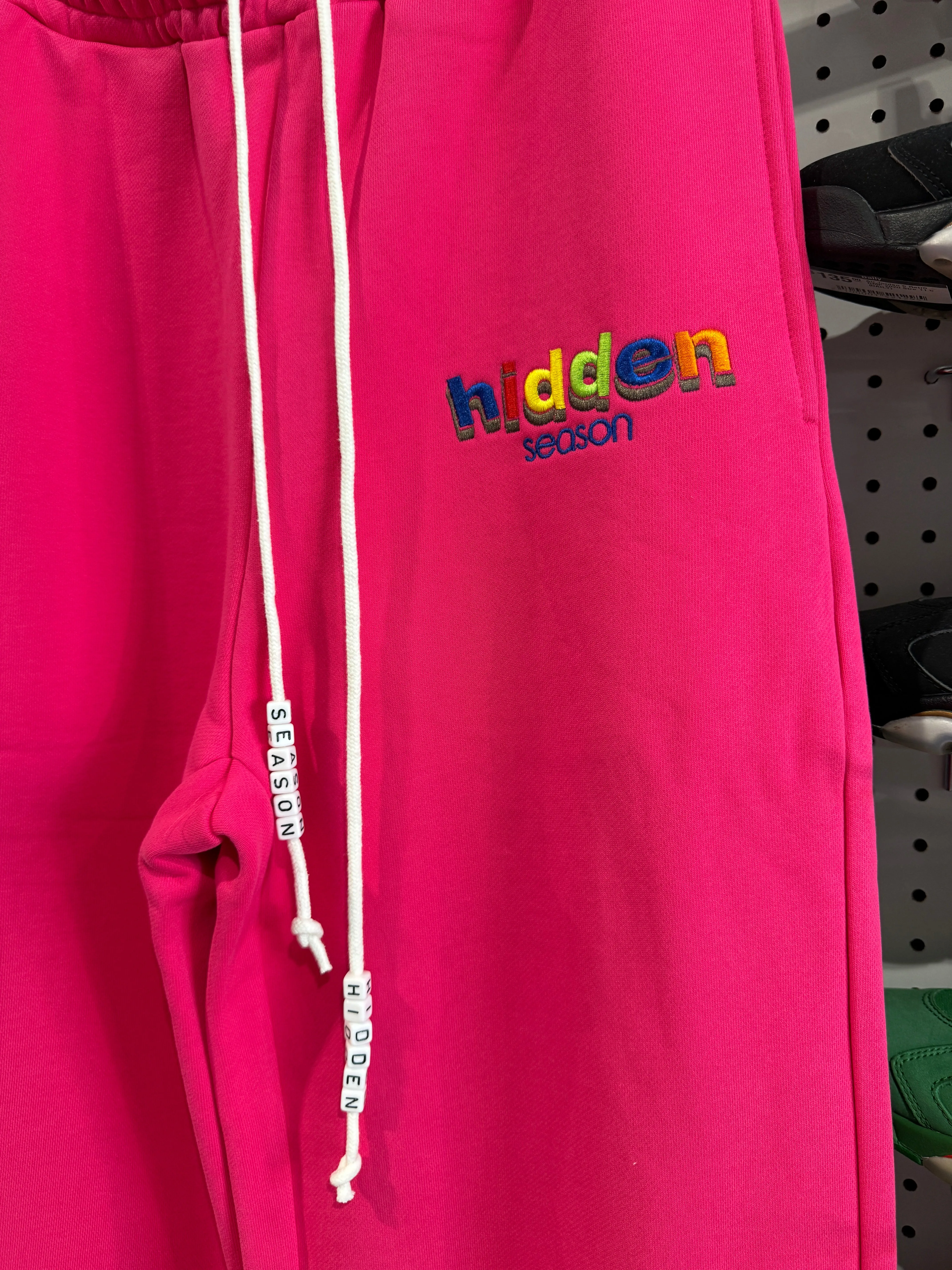 Hidden Season Baggy Sweatpants - Pink