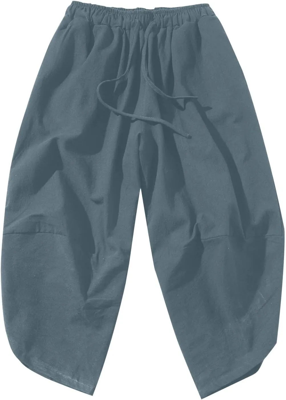 Linen Pants for Mens Summer Fall Loose Fit Track Athletic Harem Flare Wide Leg Sweat Pants Mens 2025