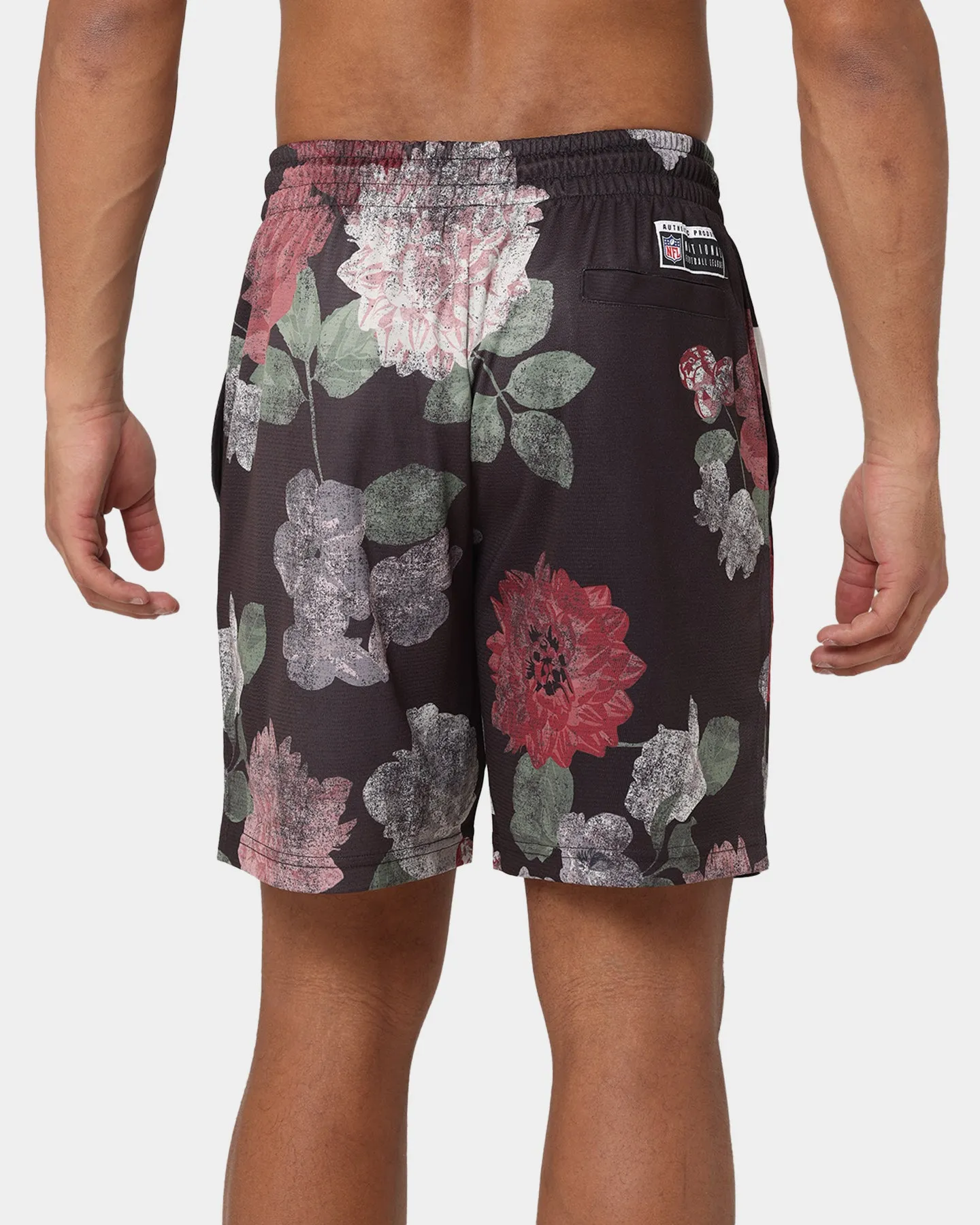 Majestic Athletic Las Vegas Raiders Digi Floral Camo Shorts Faded Black