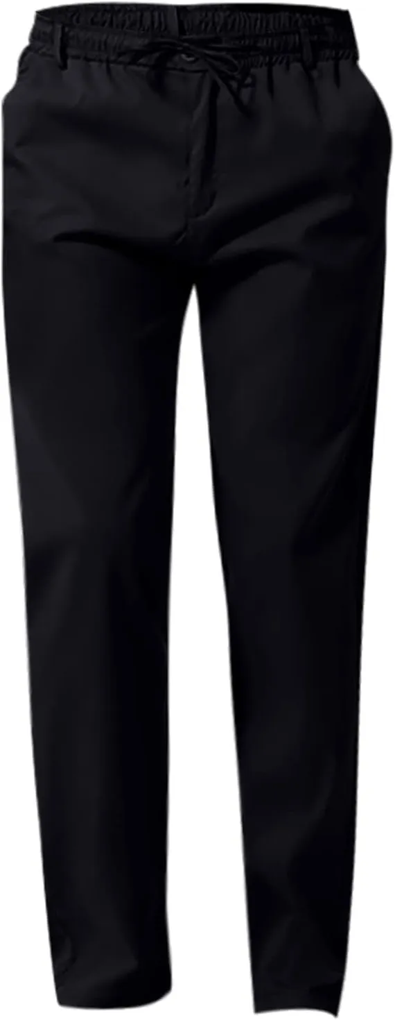 Men's Casual Linen Pants Cotton Drawstring Chino Hiking Pants Summer Yoga Beach Pants Lightweight Trousers for Men