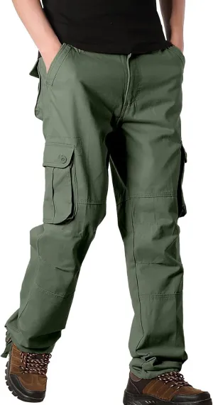 Mens Pants Cargo Drawstring Chino Cargo Pants Lightweight Hiking Pants Outdoor Twill Track Jogging Sweatpants Pants
