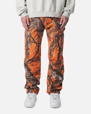 MNML V603 Camo Carpenter Pants Orange