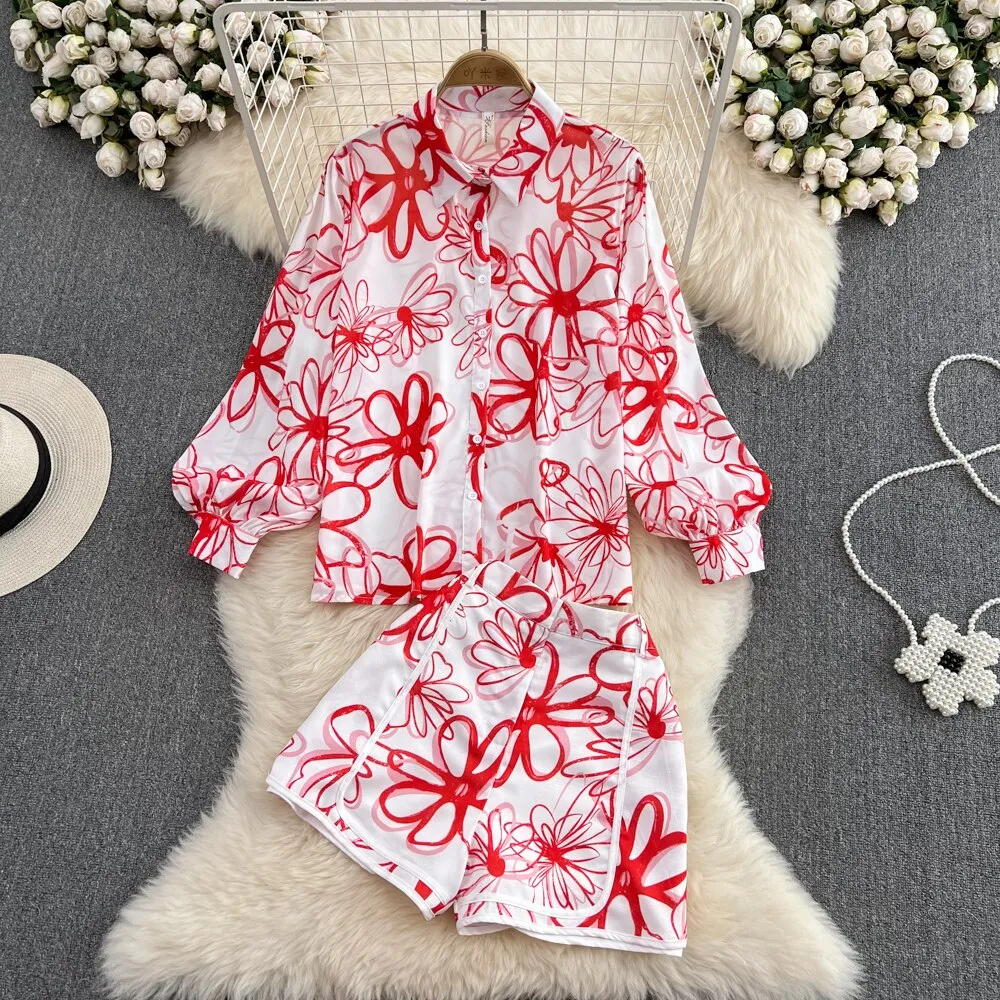 Shenice Printed Two Piece Coord Set