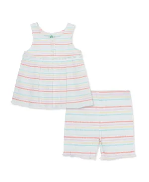 Stripe Knit Short Set - Toddler (2T-4T)
