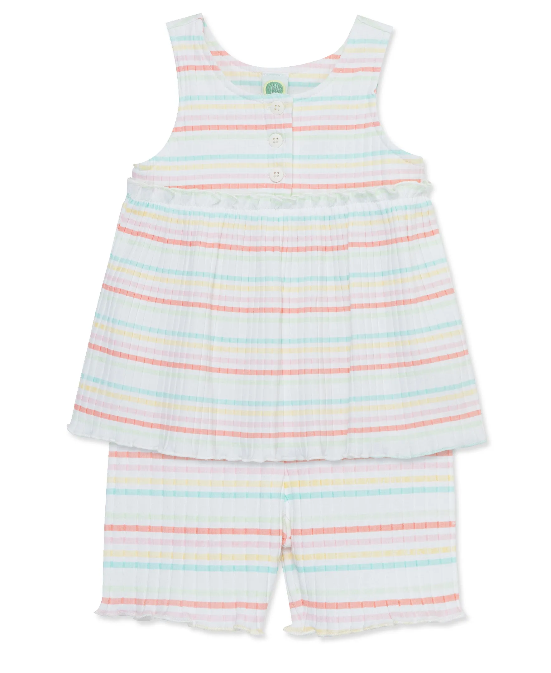 Stripe Knit Short Set - Toddler (2T-4T)