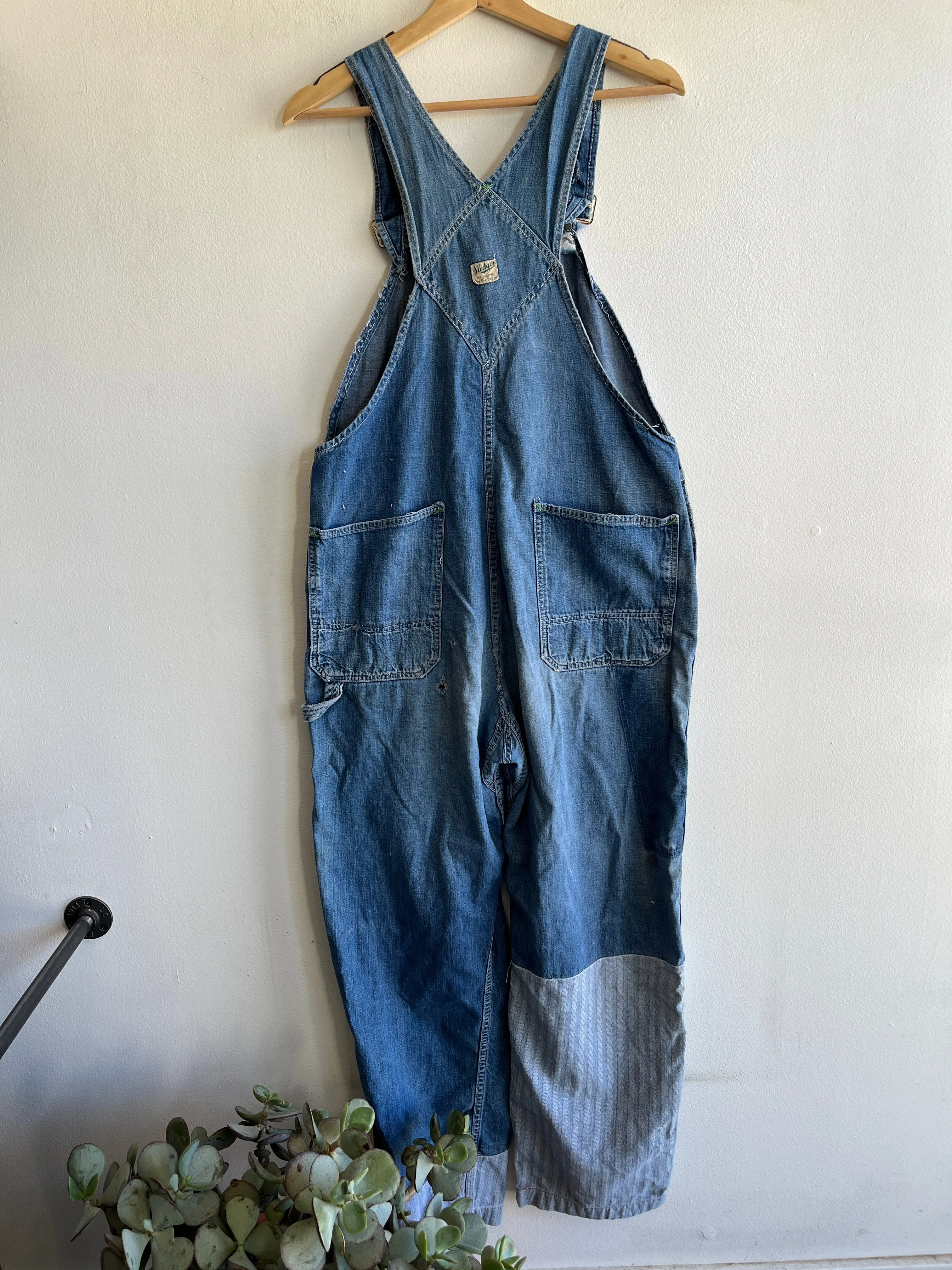 Vintage 1950s Sledges Denim Overalls