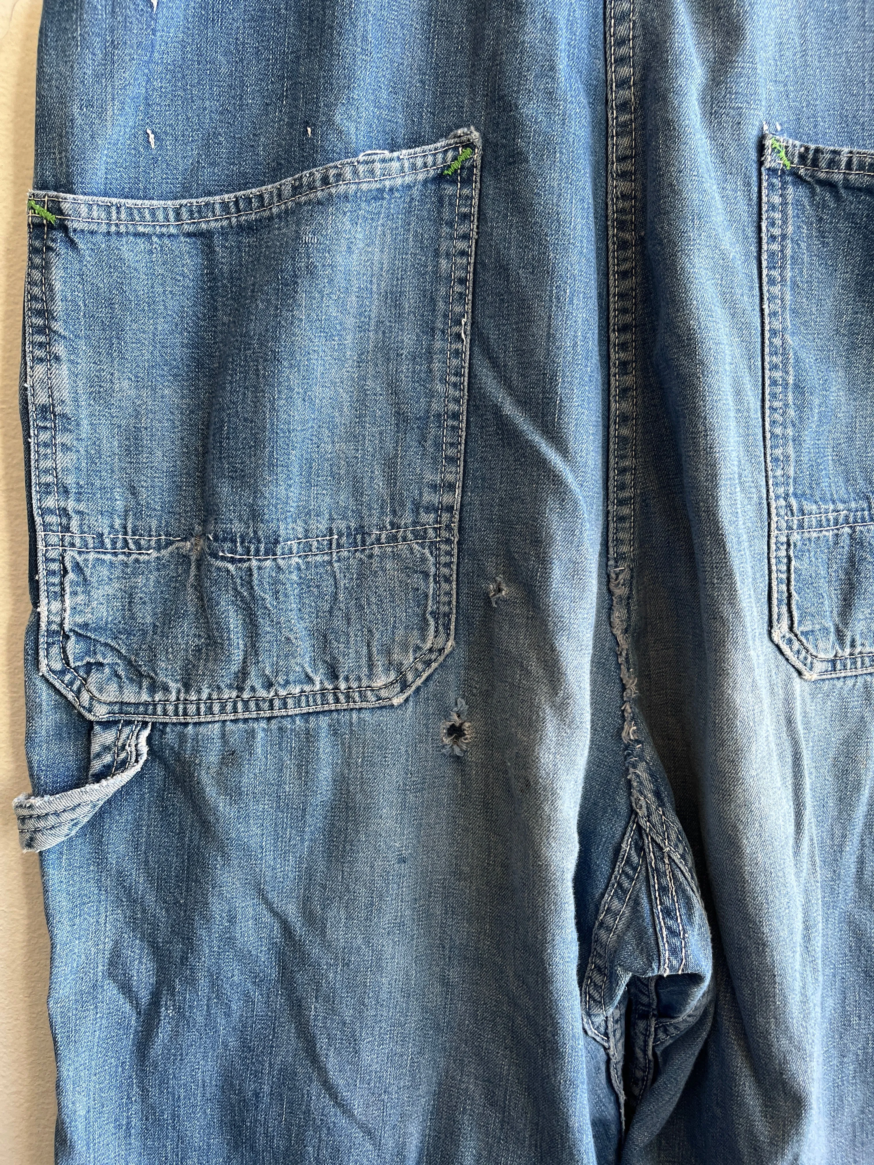 Vintage 1950s Sledges Denim Overalls