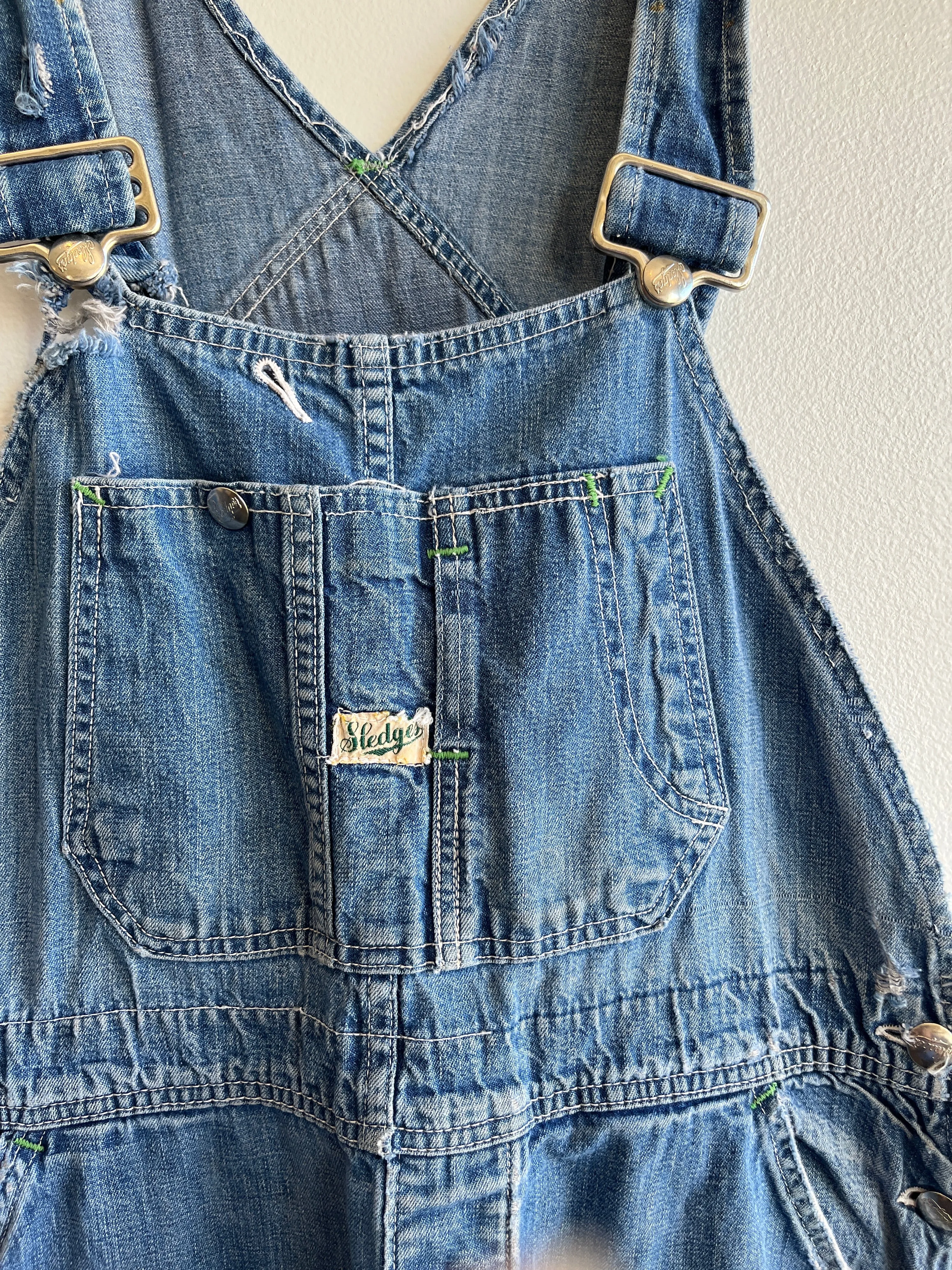 Vintage 1950s Sledges Denim Overalls