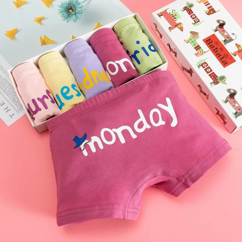 Weekdays Cotton Boy Shorts [Set of 5]