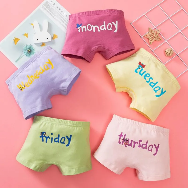 Weekdays Cotton Boy Shorts [Set of 5]